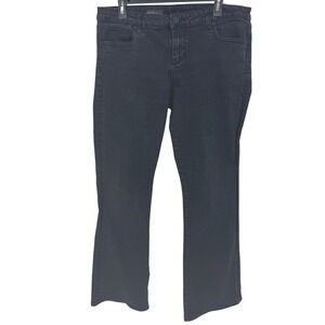 KUT from the Kloth Baby Bootcut Jeans Black Dark Wash Women's Size 14 Long
